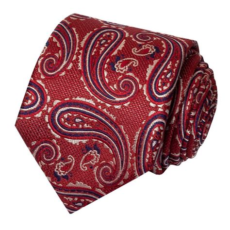 Burgundy Paisley Classic Men S Silk Tie