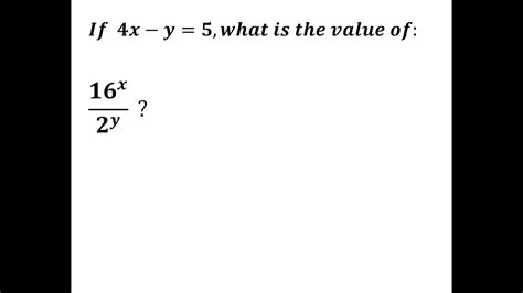 SAT Hard Problem 36 Exponents YouTube