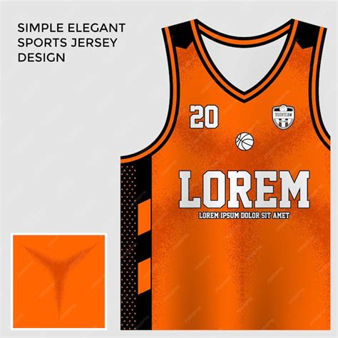 Premium Vector | Black orange basketball jersey design 1