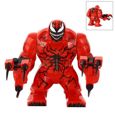 Big Size Carnage Venom Let There Be Carnage Marvel Villain Minifigures