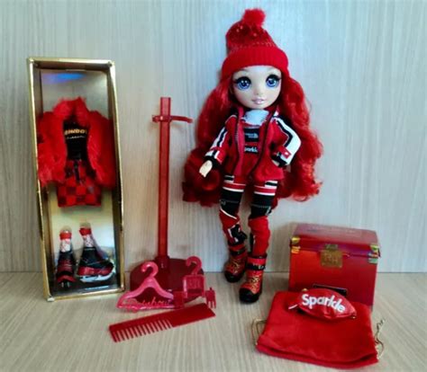 Rainbow High Winter Break Ruby Anderson Dressed Doll Plus Lots Of