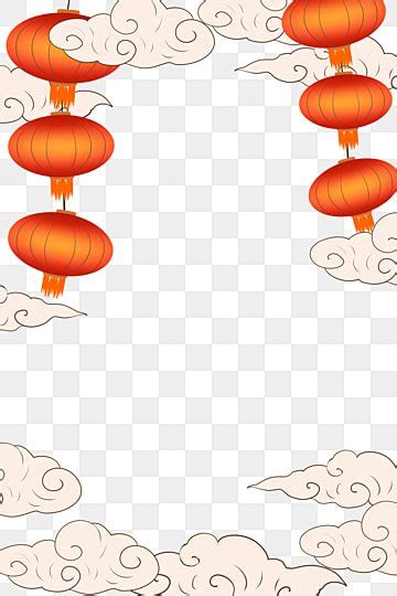 Auspicious Clouds Png Image Lantern Auspicious Clouds Border Lantern