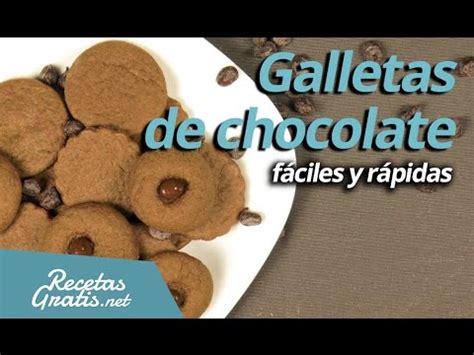 Galletas de chocolate fáciles y rápidas YouTube