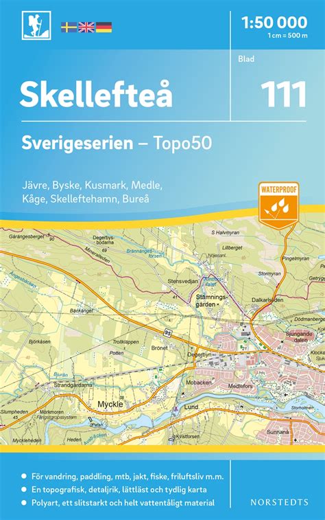 Skellefte Sverigeserien Topo Skala Karta B Cker