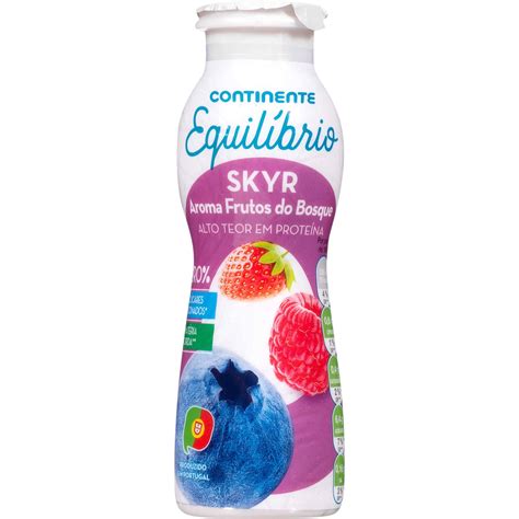 Iogurte Líquido Skyr Frutos do Bosque Continente Equilíbrio emb 160