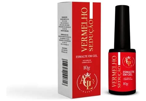Esmalte Em Gel Agl Nails Preto Branco Pink Nude Vermelho Parcelamento Sem Juros