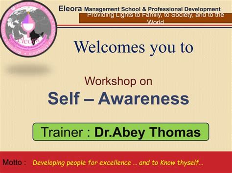 Self awareness skills | PPT