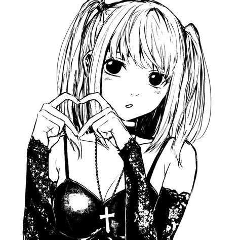 Notstm In 2024 Cute Icons Misa Amane Manga Art Character Art