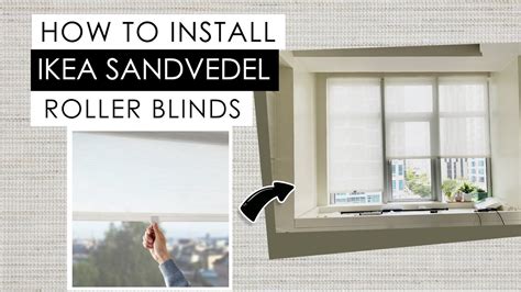 Installing Ikea Sandvedel Roller Blinds How To YouTube