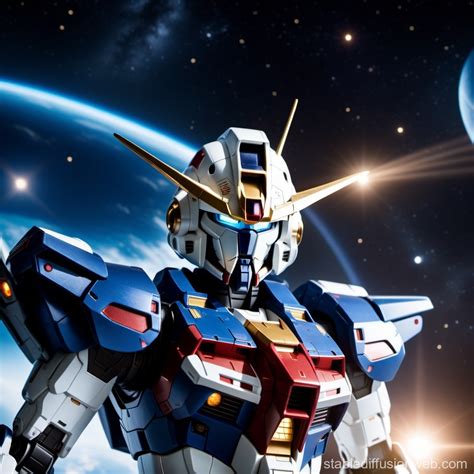 Gundams Space Battle With Aliens Stable Diffusion Online