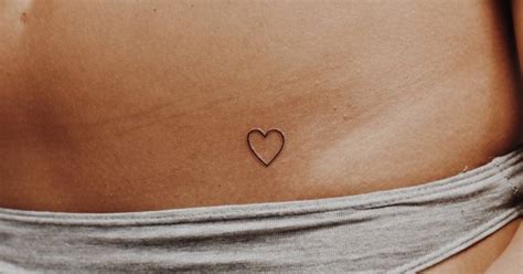 Minimalist heart tattoo