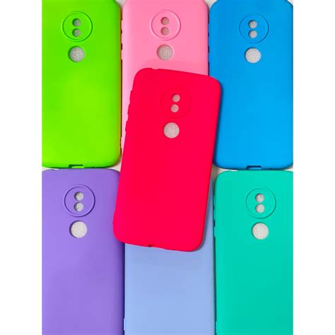 Capa Capinha Motorola Moto G7 Play Silicone Aveludado Shopee Brasil