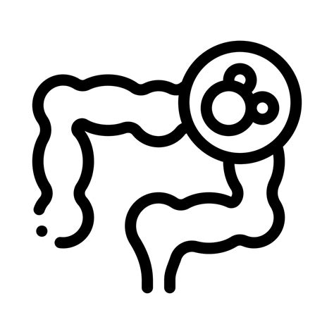 gut in stomach icon vector outline illustration 17592410 Vector Art at ...