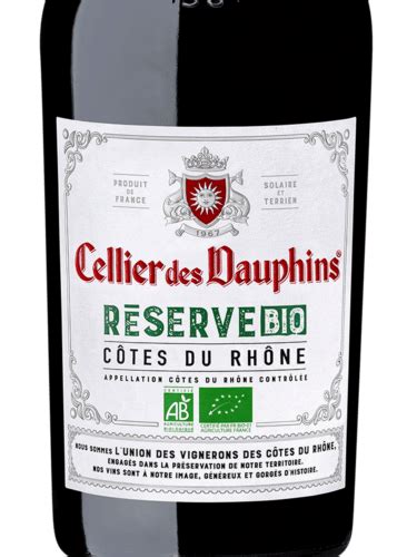 Cellier des Dauphins Réserve Bio Côtes du Rhône Rouge Vivino