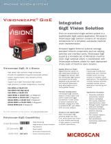 Visionscape GigE Integrated Vision Solution Microscan Systems PDF