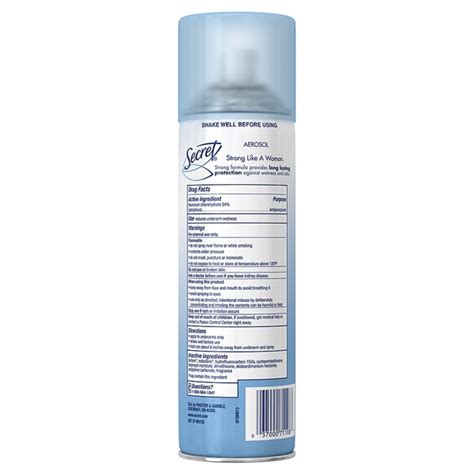 Secret Aerosol Antiperspirant And Deodorant Powder Fresh 1source