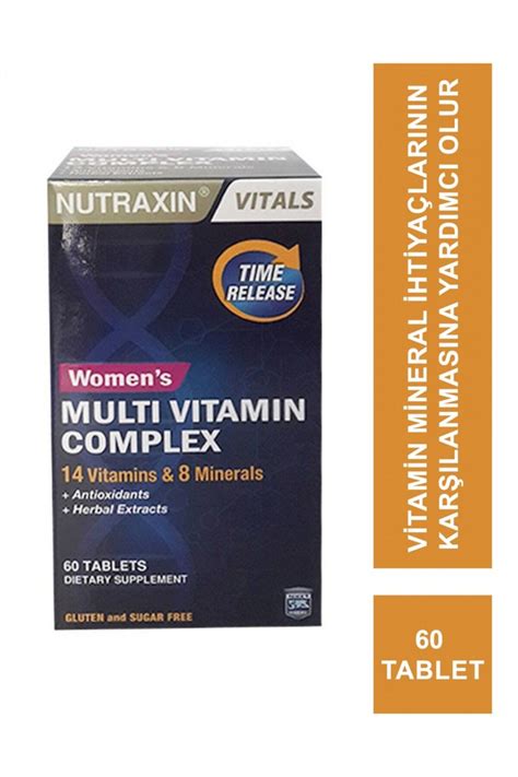 Nutraxin Womens Multi Vitamin Complex 60 Tablets Fiyatı Yorumları