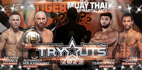 Calling All Fighters Applications For The 2023 Tiger Muay Thai Fight