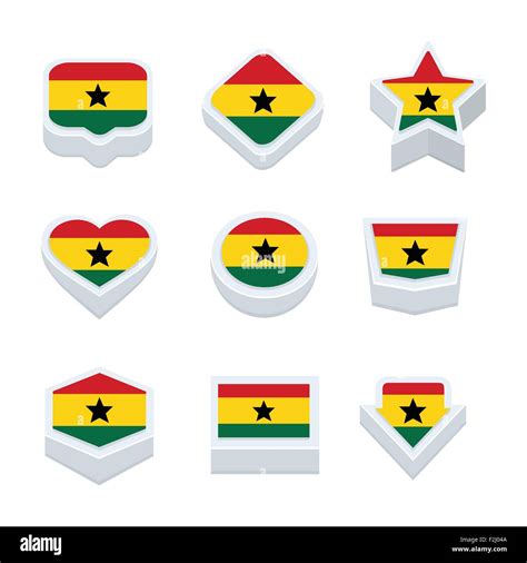 Flags Of Ghana Stock Vector Images Alamy