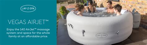 Lay Z Spa Vegas Hot Tub With AirJet Massage System Inflatable Spa With Freeze Shield