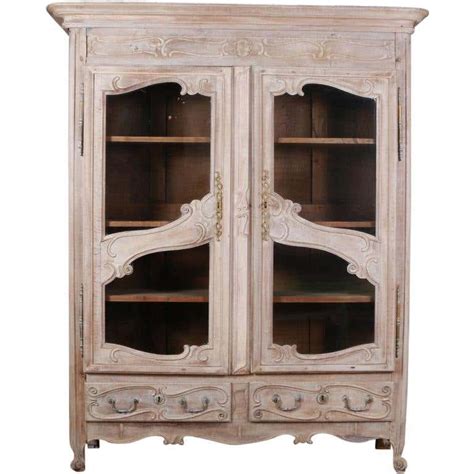 Antique Oak and Glass Display Cabinet at 1stdibs