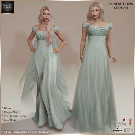 SASCHA S DESIGNS Chimere Seafoam Gown Empire Style Gown Flickr