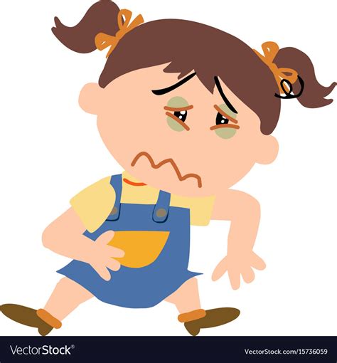 Sick Little Girl Clipart