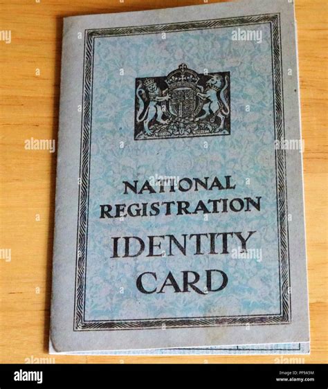 National Identity Card Uk Hi Res Stock Photography And Images Alamy