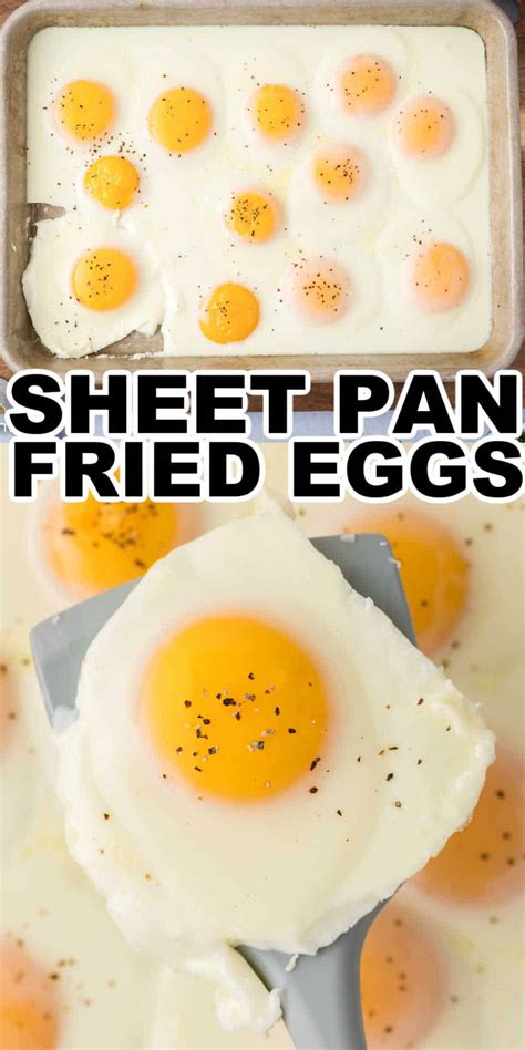 Sheet Pan Fried Eggs Recipe Sunny Side Up Baked Eggs • Midgetmomma