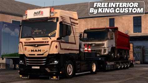 ETS2 1 47 ADDON MAN TG3 TGX 2020 CUSTOM INTERIOR GREY BEIGE By