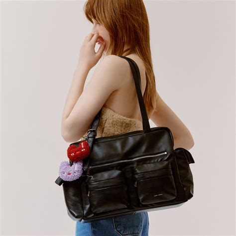 Pocket Utility Bag L Nappa Black SAMO ONDOH