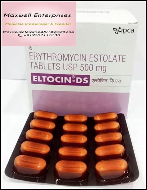 Erythromycin Stearate Tablets BP 250mg At Rs 180 Stripe Erythromycin