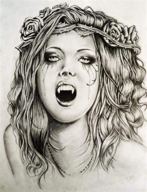 Female Vampire Drawing At Getdrawings Free Download