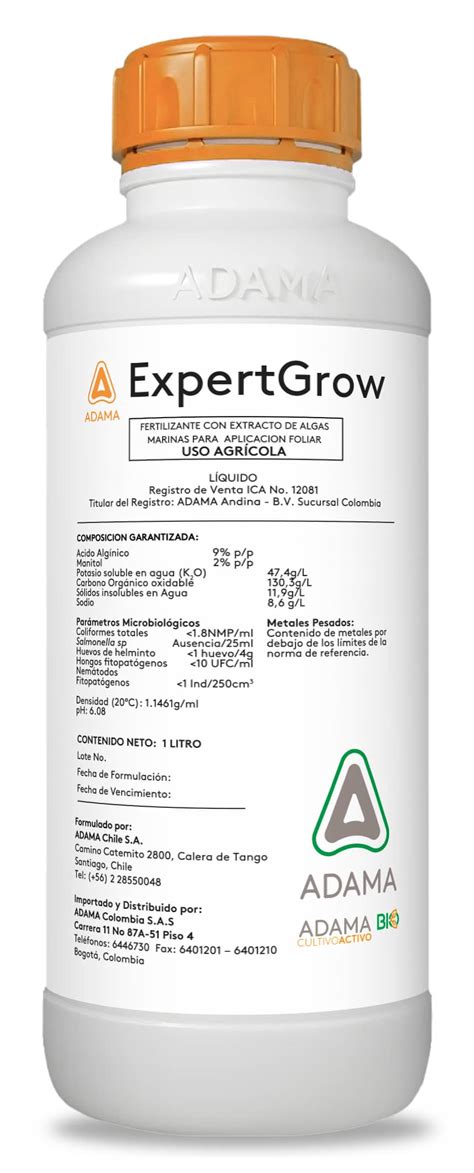 Fertilizante Expertgrow X 1 Lt Adama Croper