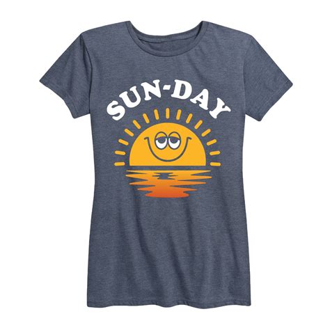 Instant Message™ Sun Day Sunshine Womens Short Sleeve T Shirt