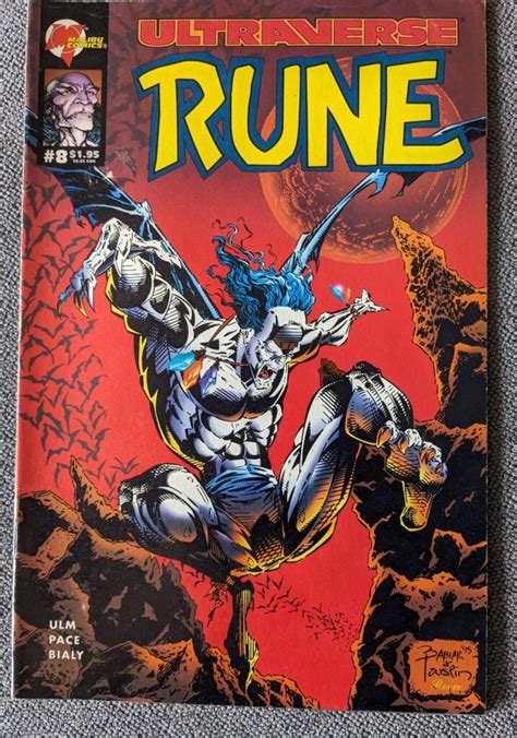 Ultraverse Rune Comic 8 February 1995 Vg Malibu Comics