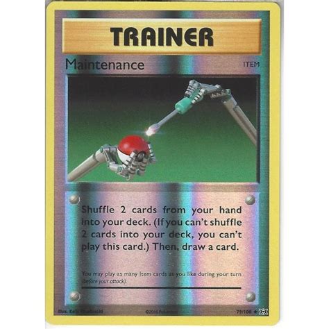 Pokemon Trading Card Game 79 108 Maintenance Uncommon Reverse Holo