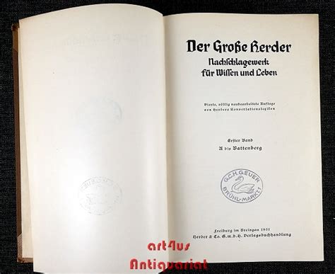 Der Gro E Herder Nachschlagewerk F R Wissen Und Leben Auflage