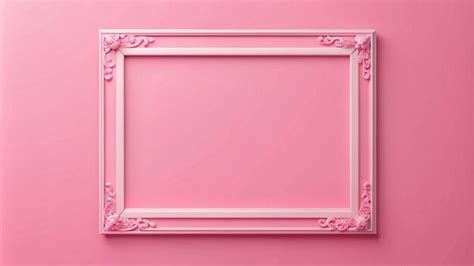 pink frame   pink frame   wall premium ai generated image