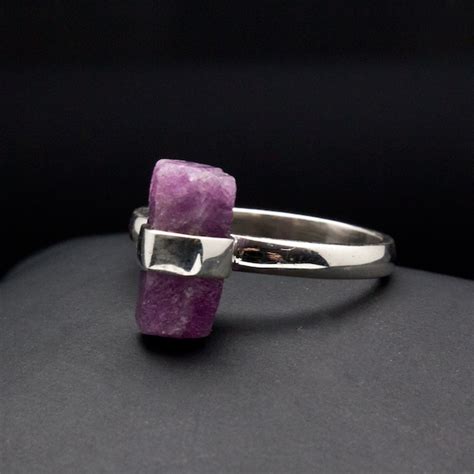 Raw Ruby Ring - Etsy