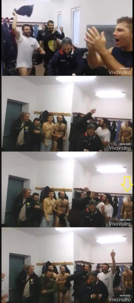 Italian Footballers Naked During A Lockerroom Celebration Spycamfromguys Hidden Cams Spying