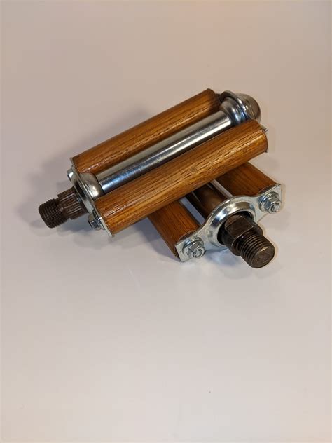 Wooden Bicycle Block Pedals Oak and Shellac - Etsy