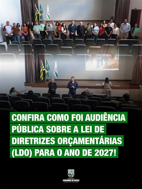 Qual Foi A Audiência - Confira como foi Audiência Pública sobre a Lei de Diretrizes ...