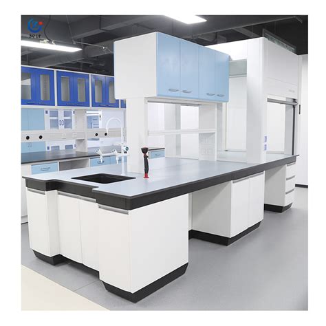 Factory Direct Selling Steel Laboratory Island Bench With Shelve