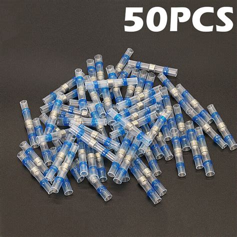 200Pcs Solder Seal Sleeve Heat Shrink Wire Butt Terminals Connectors