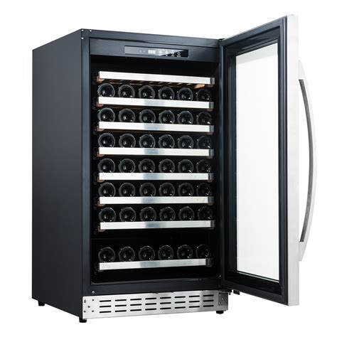 Single Zone Built In Wine Cooler Cabinet With 83 Bottle Capacity Compressor Wine Cooler And