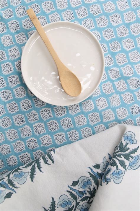 New Tafellaken Zest Bluemoon Tablecover X Cm Rozablue