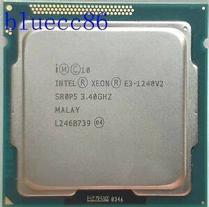 Intel Xeon E3-1240 V2 LGA1155 8M Cache 3.40 GHz SR0P5 Processore CPU | eBay
