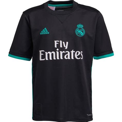 Buy Adidas Junior Boys Rmcf Real Madrid Away Jersey Blackaero Reef