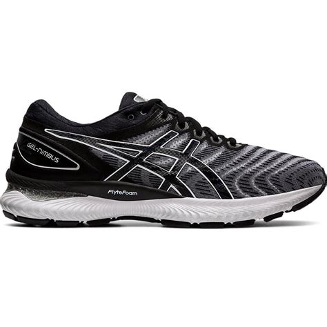 Tênis Asics Gel Nimbus 22 Pretobranco Masculino Corrida Em Promoção